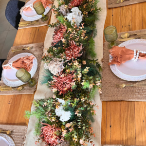 Mother's Day rustic floral table centrepiece