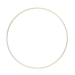 Gold Metal Hoop Wreath Base