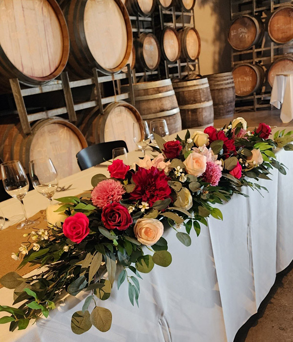 Bridal Table Flower Arrangement