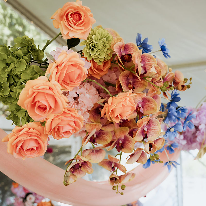 Wedding-Florals-The-Celebration-Society Balloon Arch Garland