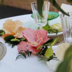 Floral & seed lights garland